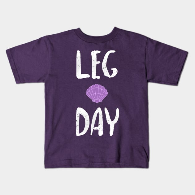 Leg day - Little Mermaid (Ralph Breaks the Internet) Kids T-Shirt by NipahDUBS